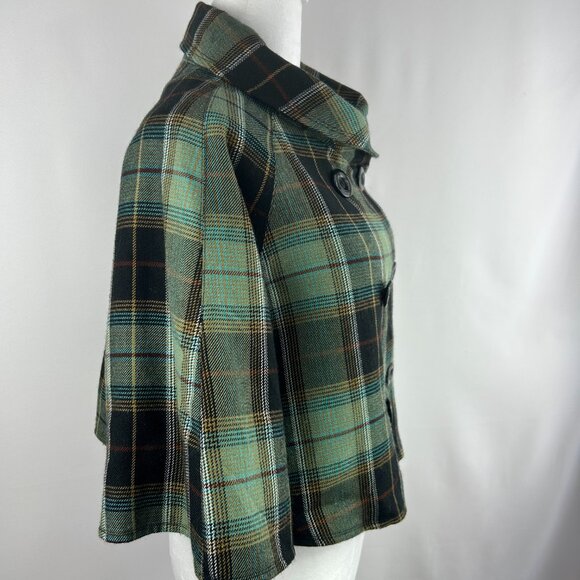 Steve Madden Preppy Plaid Tartan Jacket - Medium - Picture 7 of 11